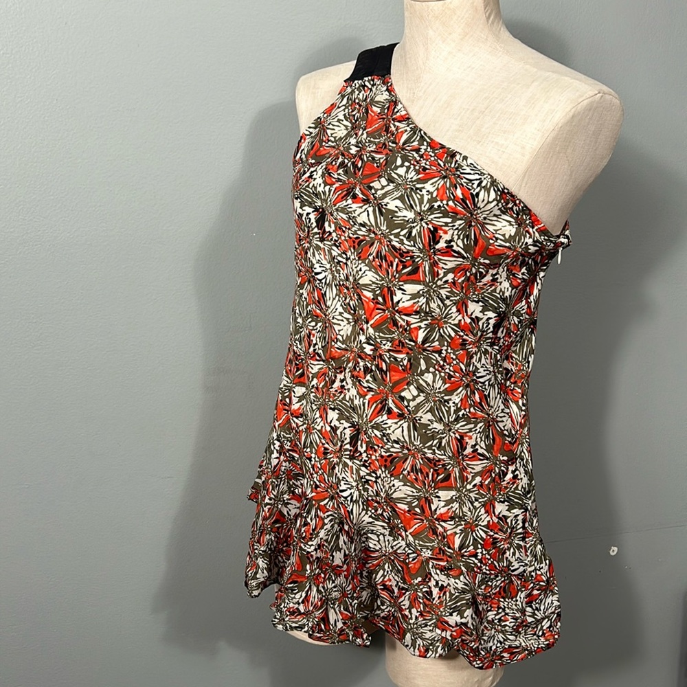 Siberia One Shoulder Silk Blouse size M